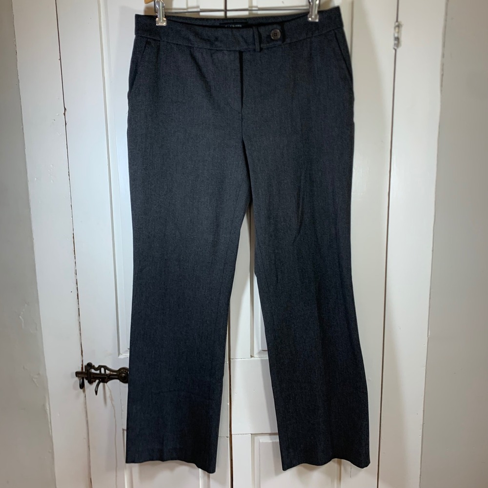 Talbots Signature Bootcut Trousers 34x31 Charcoal Gray Stretch Dress Pants Women